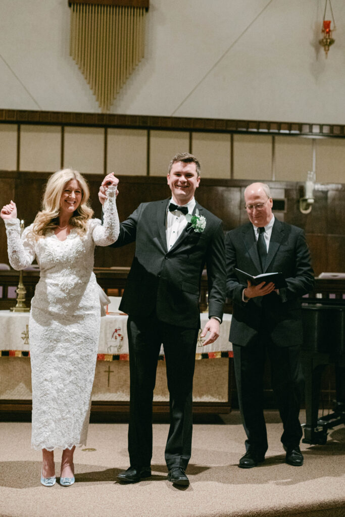 Couple embracing during intimate wedding in Kannapolis, NC
