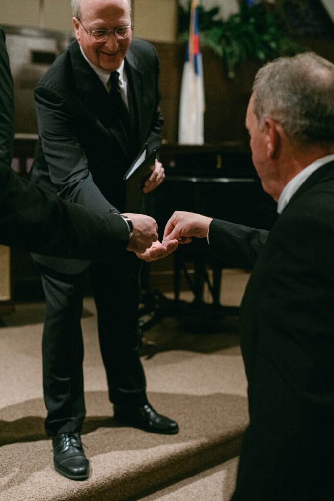 ring warming during ceremony