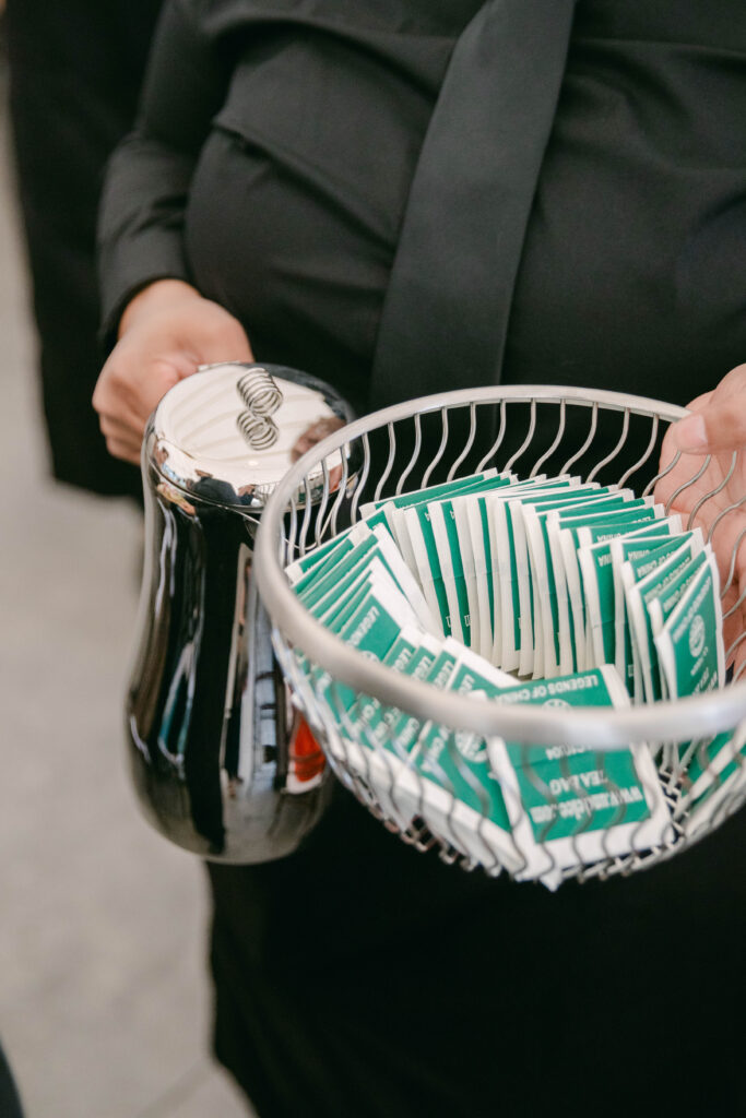 tea for guests to incorporate them in a tea ceremony